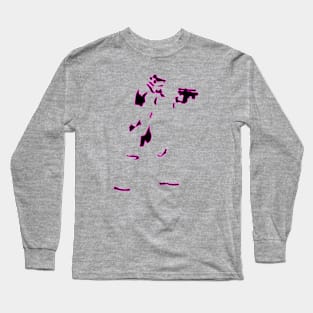 storm pink and black Long Sleeve T-Shirt